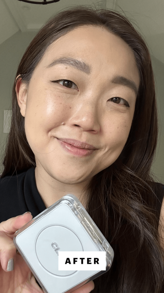 Lee after applying Clio Kill Cover Founwear Cushion The Original